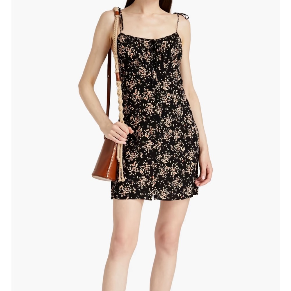 BA&SH Volver ruched floral-print crepe mini dress - FR1/US4
